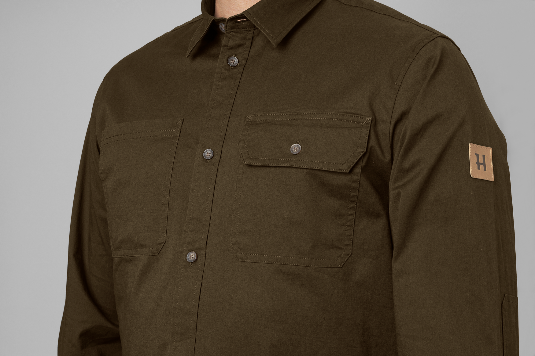 Harkila Chemise Trym Willow Green