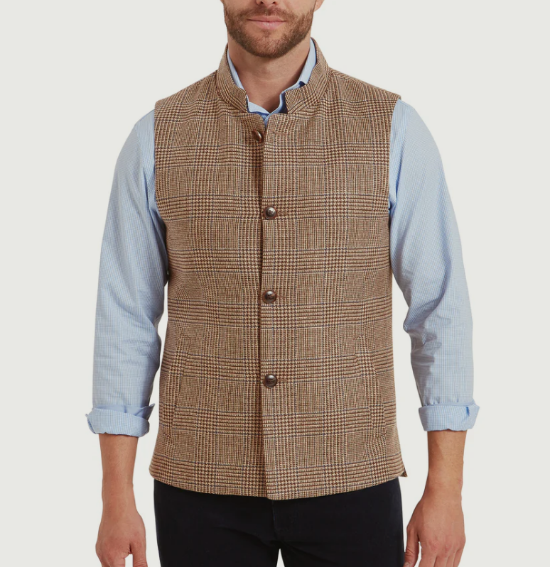 Schoffel Gilet Berwick Tweed Loden Green