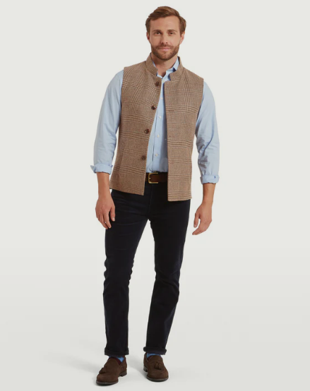 Schoffel Gilet Berwick Tweed Loden Green