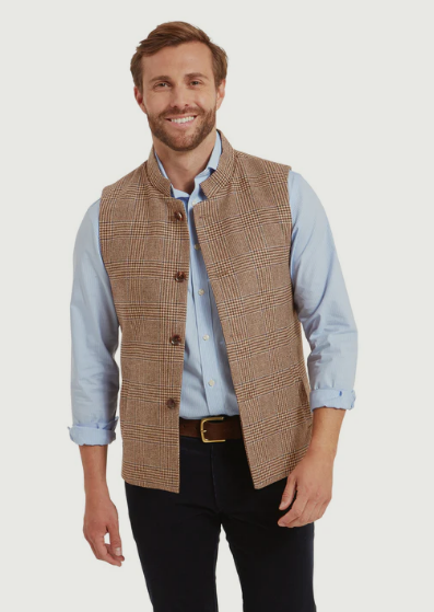 Schoffel Gilet Berwick Tweed Loden Green