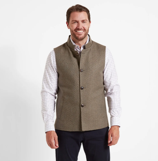 Schoffel Gilet Berwick Tweed Loden Green