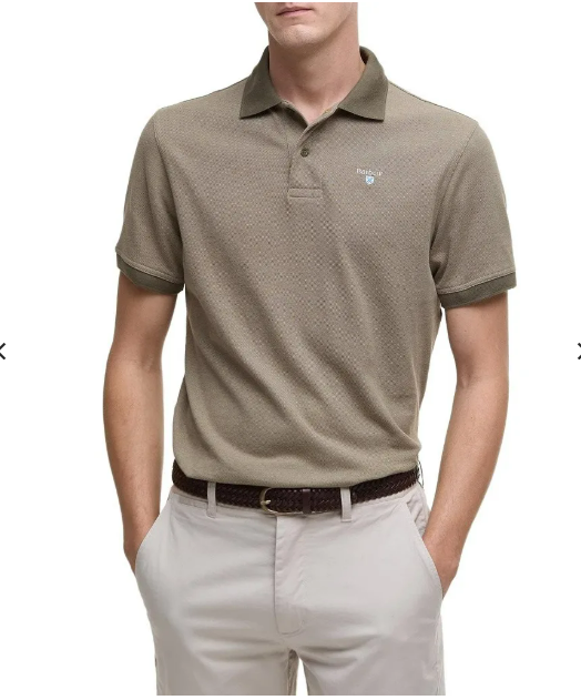 Barbour Polo Homme Vert
