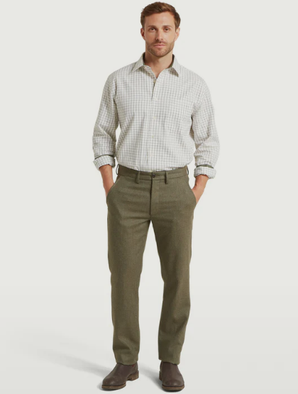 Schoffel Country Chemise Tattersall Dark Olive