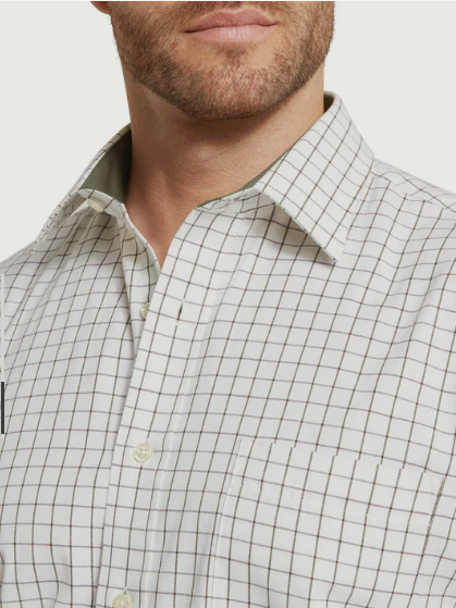 Schoffel Country Chemise Tattersall Dark Olive