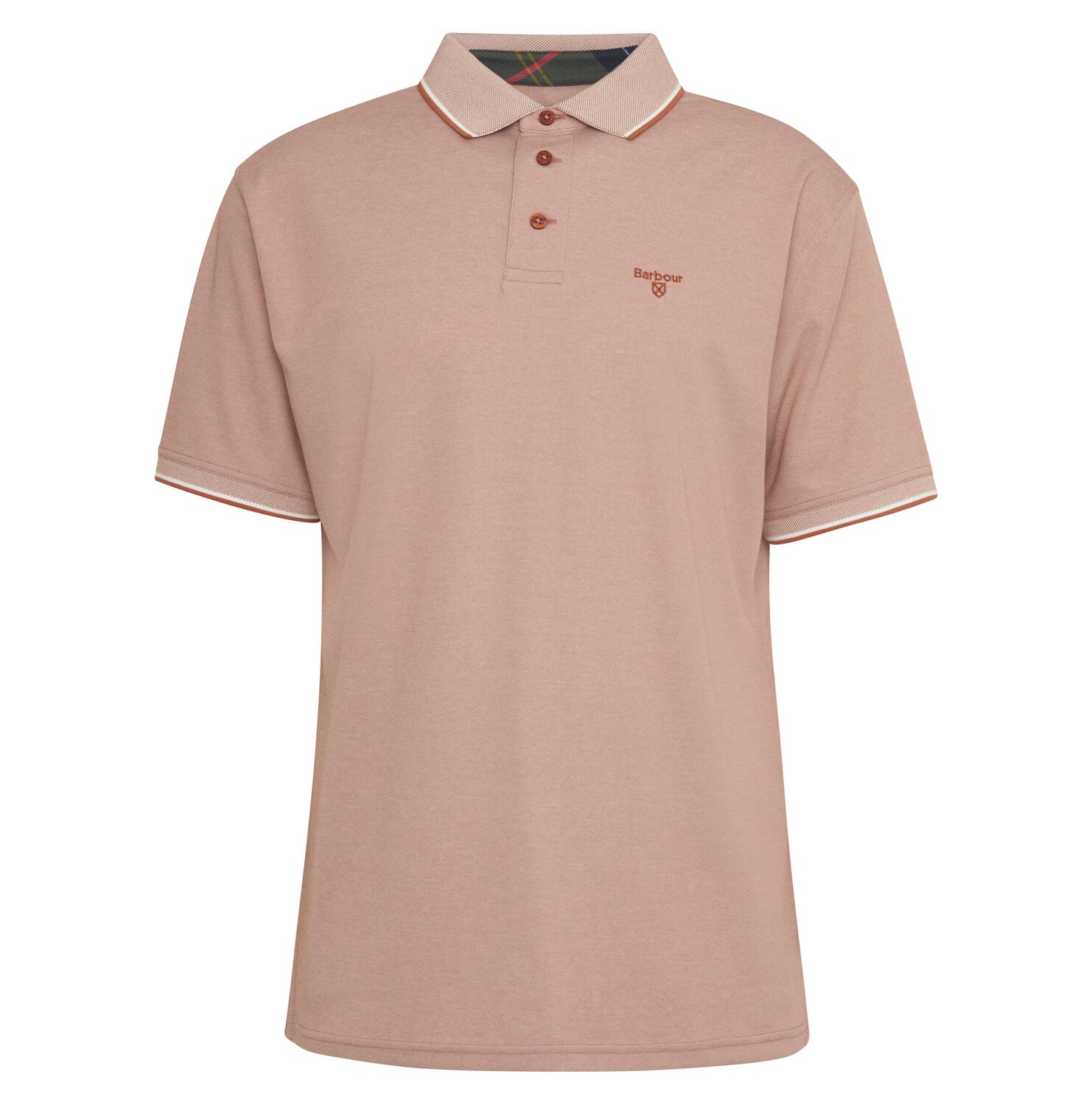 Barbour Polo Homme Dark Rust
