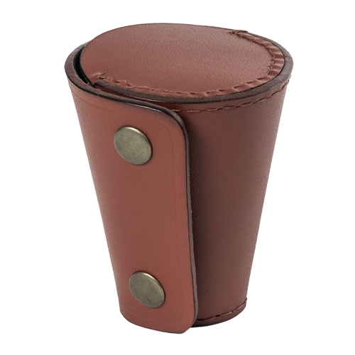 Fritzmann Etui en cuir 4 verre inox