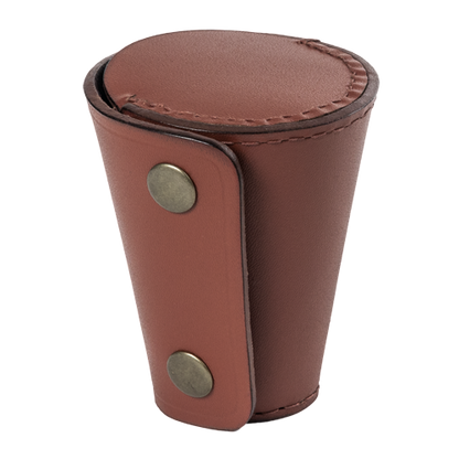 Fritzmann Etui en cuir 4 verre inox