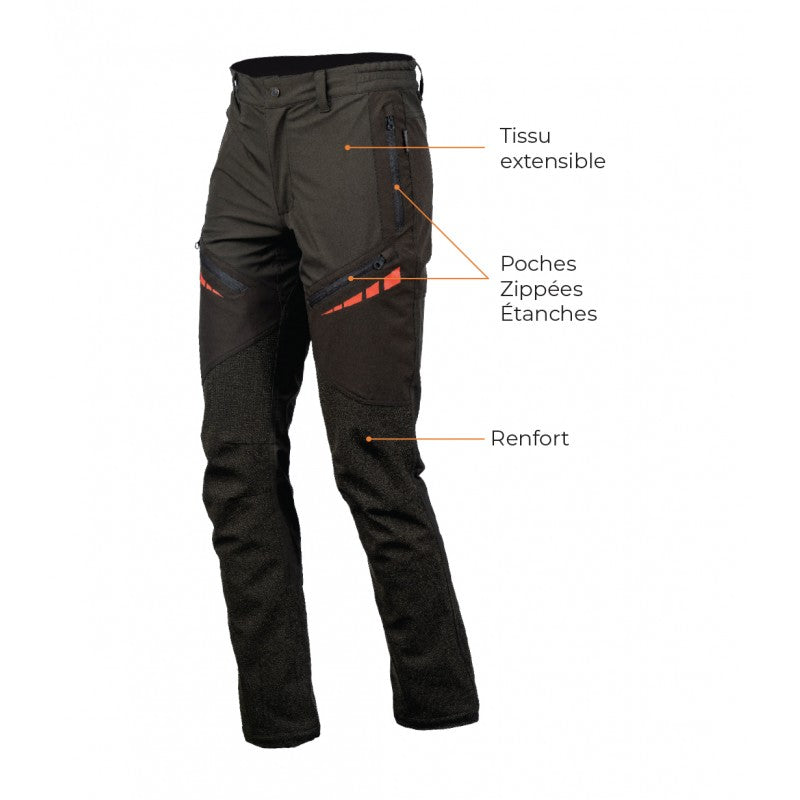 Somlys Pantalon Softshell vert