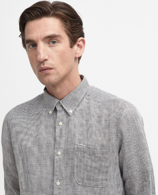 Barbour Chemise en lin olive
