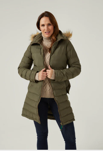 Alan Paine Manteau Long Femme