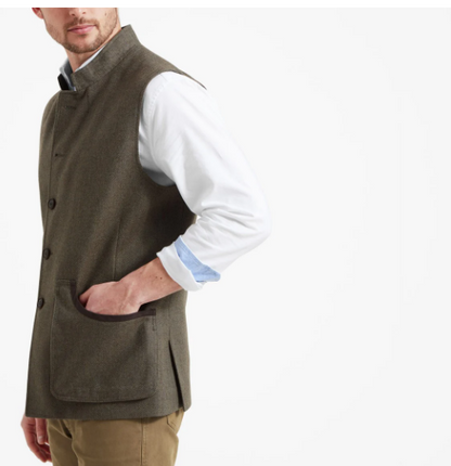 Schoffel Gilet Holcot Tweed Vert