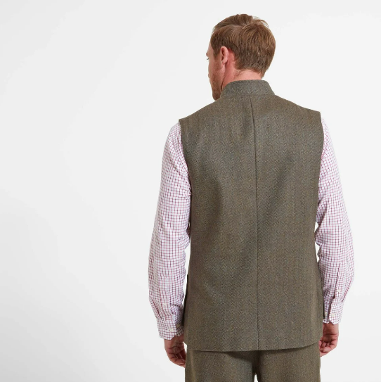 Schoffel Gilet Holcot Tweed Vert