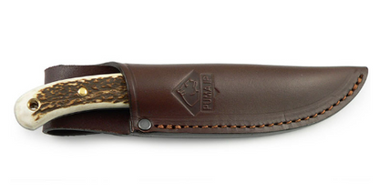 Puma Puma IP Catamount Stag Handle Spanish Made Hunting Knife With Leather Sheath