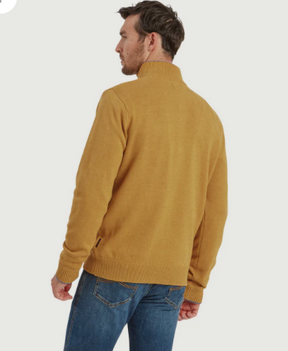 Schoffel Blair 1/4 zip jumper mustard