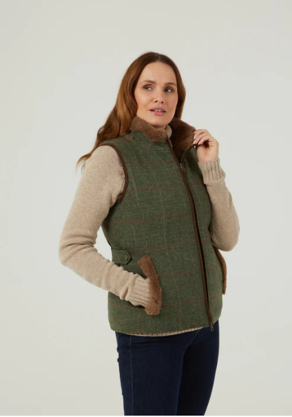 Alan Paine Gilet Tweed Combrook Ladies