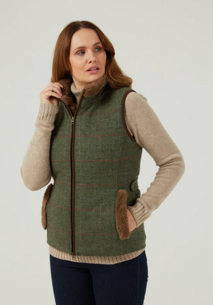 Alan Paine Gilet Tweed Combrook Ladies