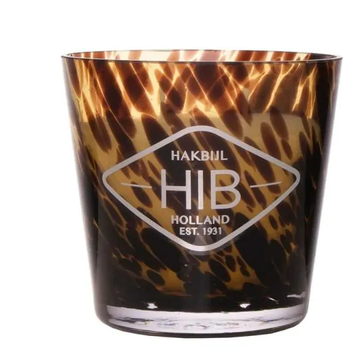 Mars &amp; More Candle HIB Sweet Berry Conical Tiger Amber H11,5 D12