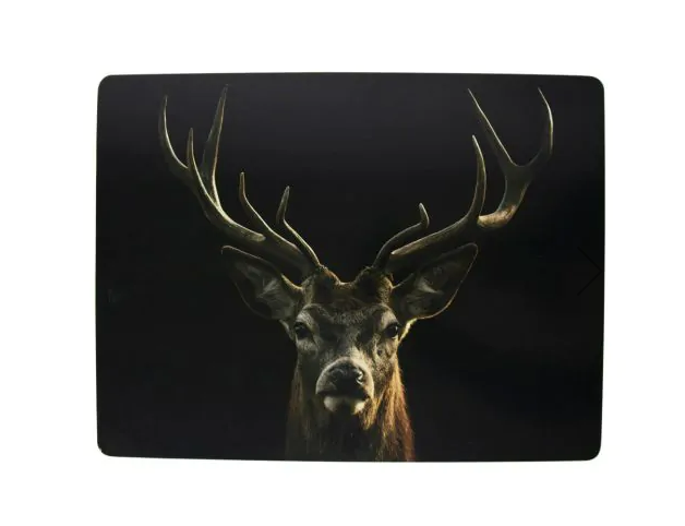 Mars &amp; More Set de table cerf rouge noir 30x40cm (4)