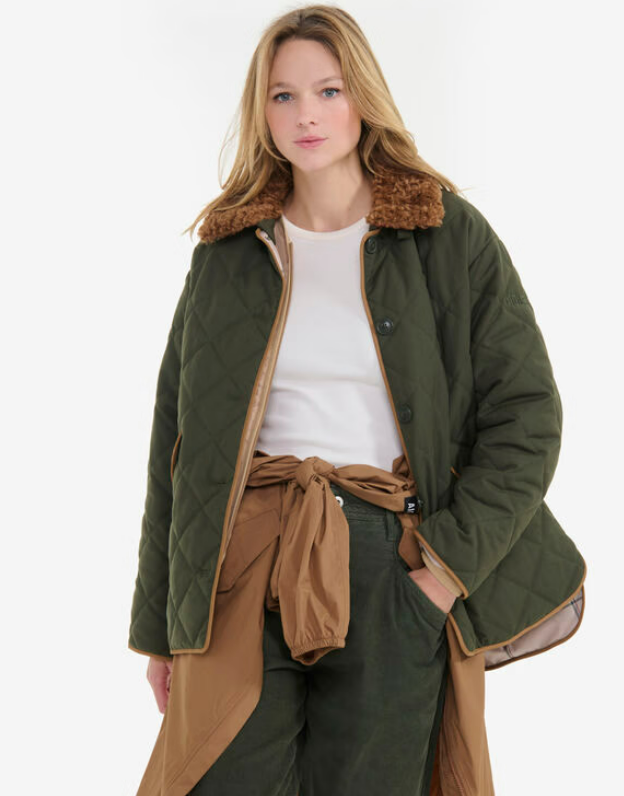 Aigle veste matelassée déperlante mi-longue