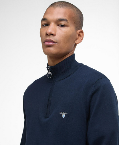 Barbour Pull zip bleu marine