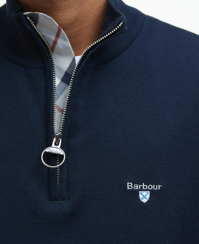 Barbour Pull zip bleu marine