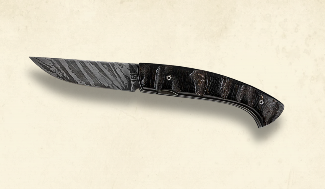Atelier 1515 couteau chasse croute de buffle