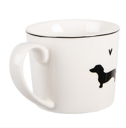 Mug porcelaine motif Teckel
