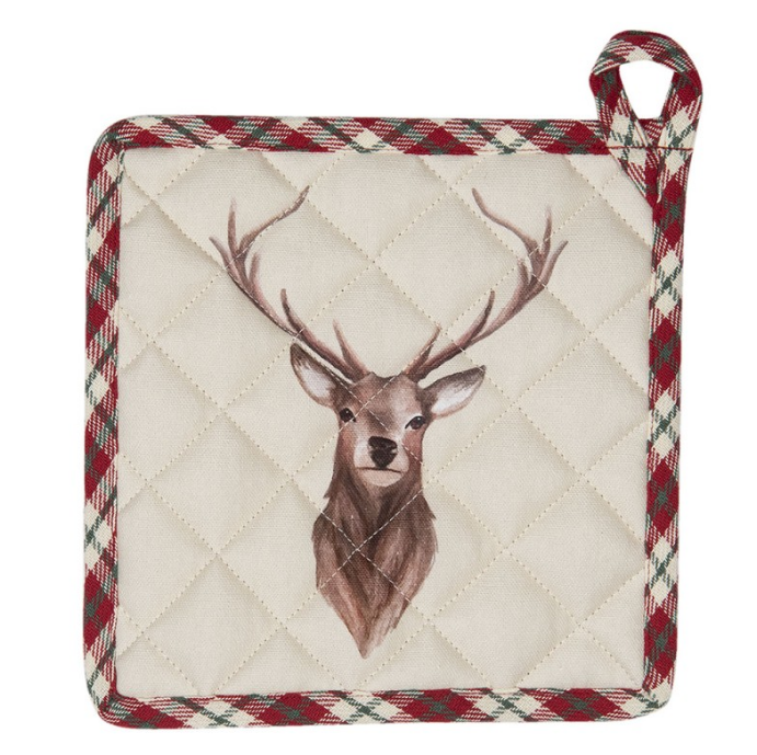 Manique 20x20 cm motif cerf