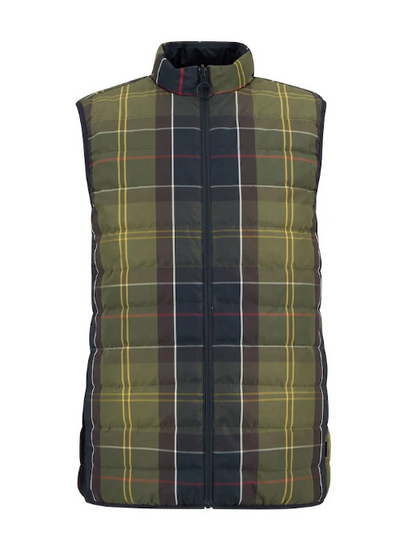 Barbour Reversible tartan puffer gilet