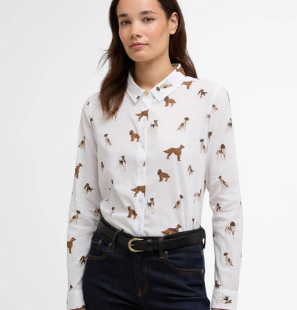 Barbour chemise safari motif chiens