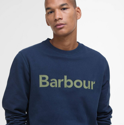 Barbour sweat logo piqué