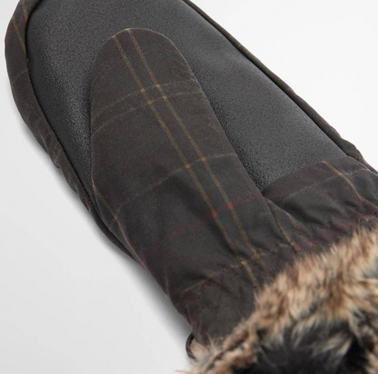 Barbour moufles Wax tartan