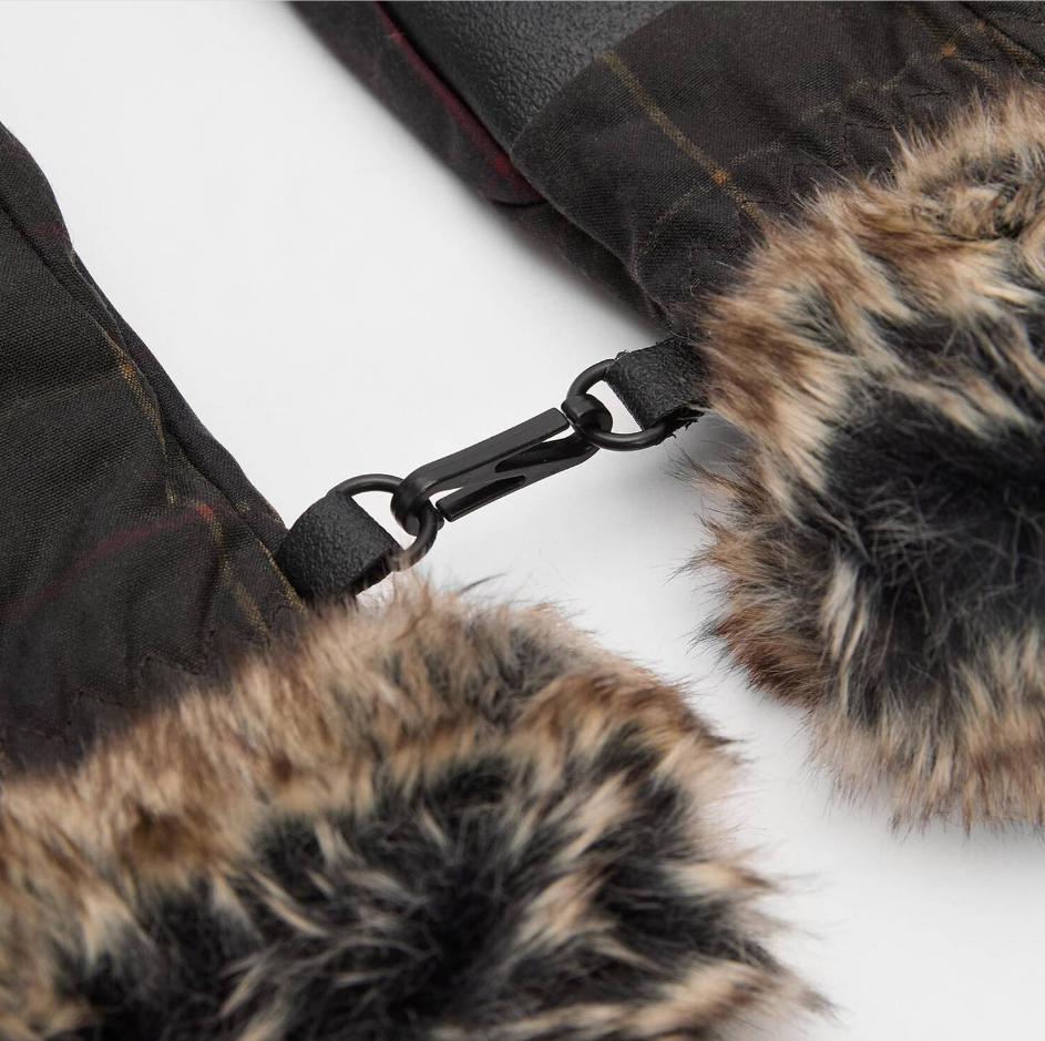 Barbour moufles Wax tartan