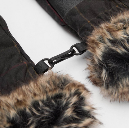 Barbour moufles Wax tartan