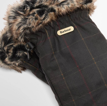 Barbour moufles Wax tartan