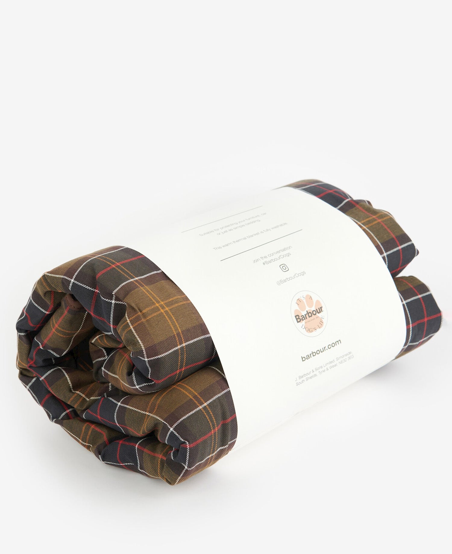 Barbour Couverture Chien motif Tartan