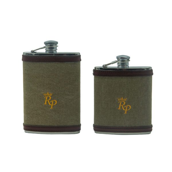 Rey Pavon Flask en cuir ou cuir tissus