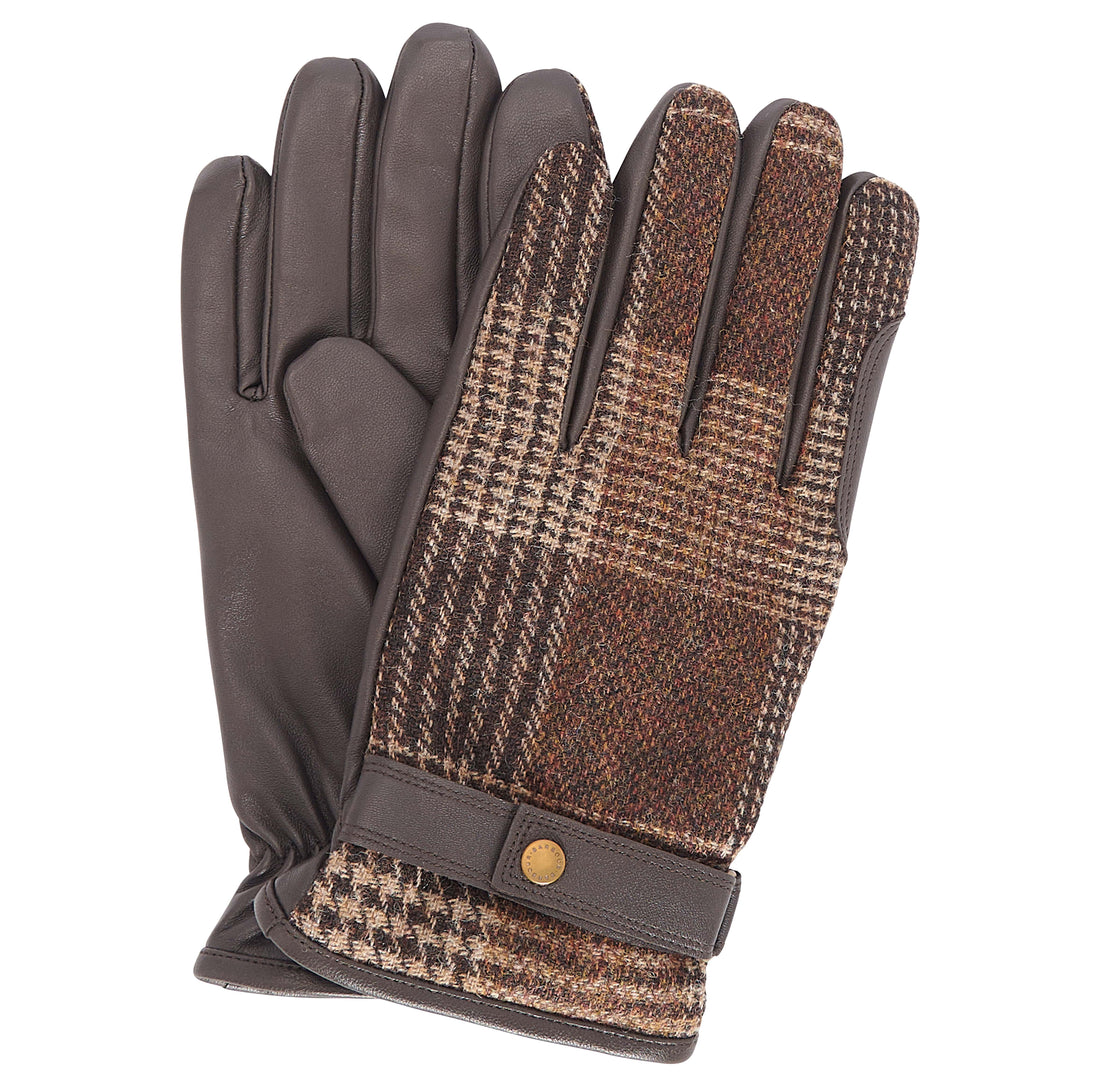 Barbour Gants Tweed et cuir mgl0139